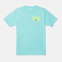 Little Boys Viz Fray Short Sleeve Tee - Crete Blue