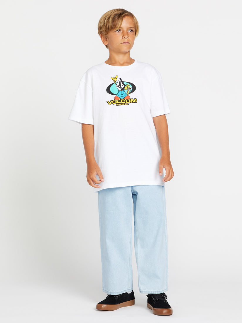 Little Boys Baggy Short Sleeve Tee - White