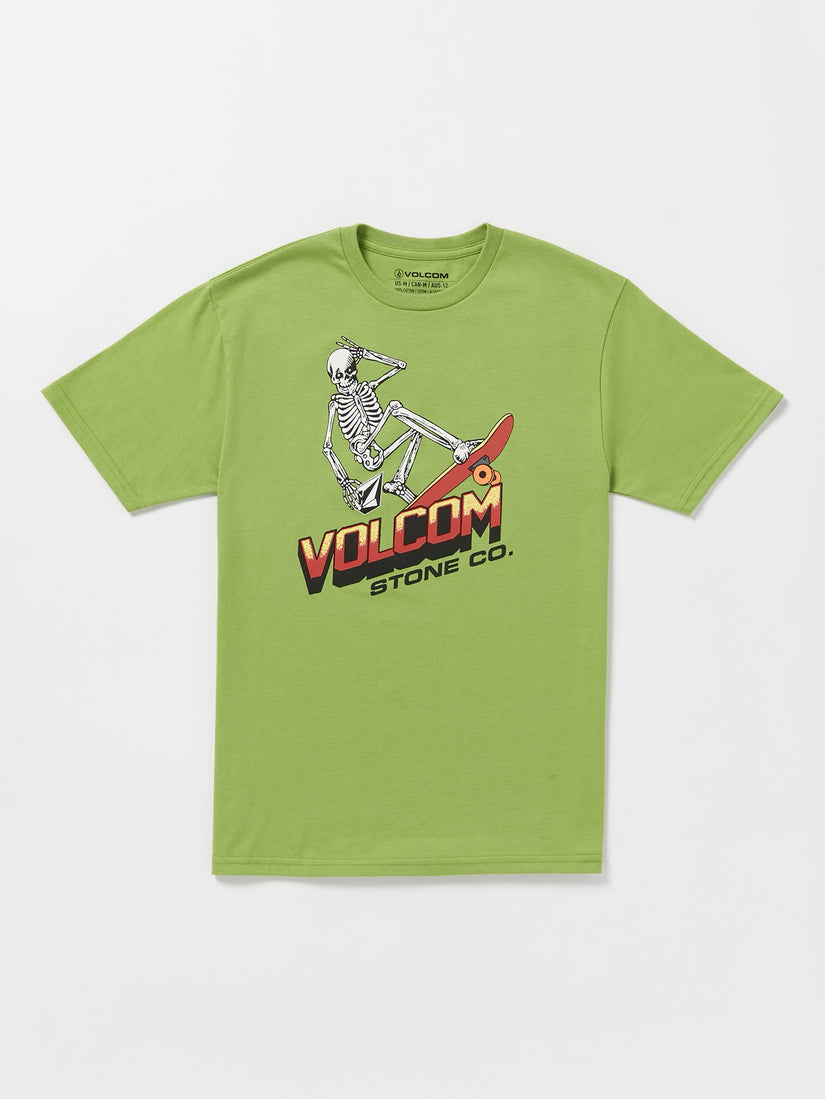 Little Boys Bone Slide Short Sleeve Tee - Seaweed Green