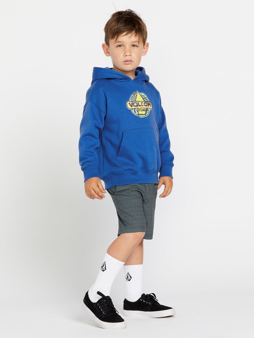 Little Boys Wobbled Hoodie - Patriot Blue