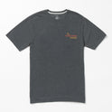 Little Boys Stone Bubbled Short Sleeve Tee - Dark Black Heather