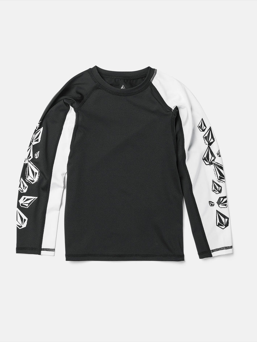 Little Boys Stone Jester Long Sleeve Shirt - Black White