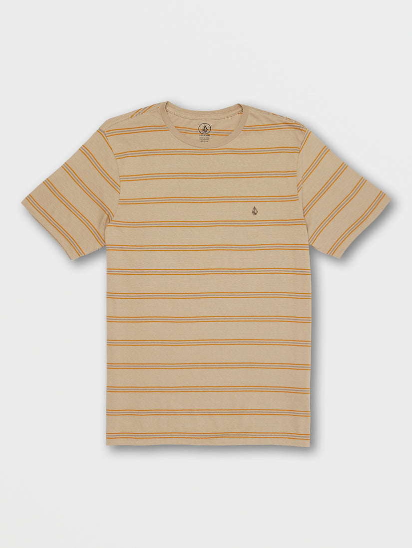 Parables Stripes Crew Tee - Brown Stripe