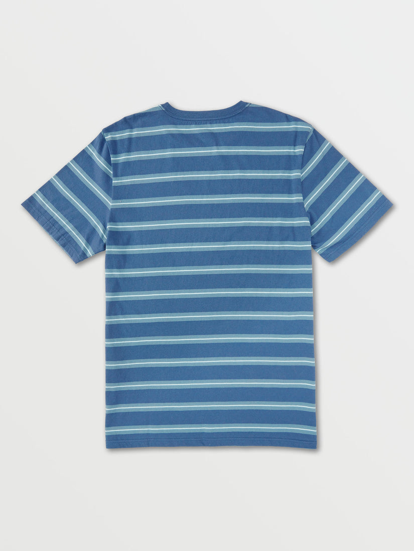 Parables Stripes Crew Tee - Smokey Blue (A0102100_SMB) [B]