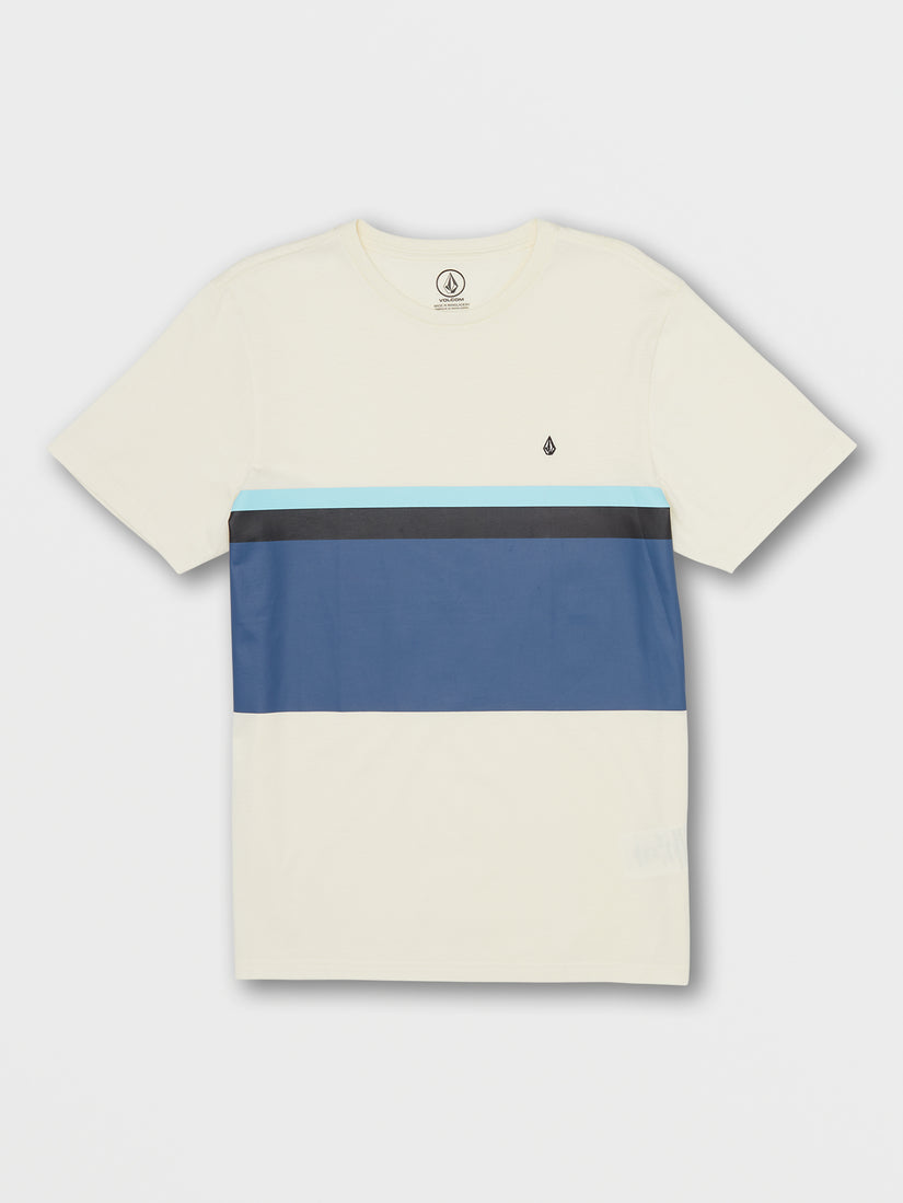 Parables Blocked Crew Tee - White Flash