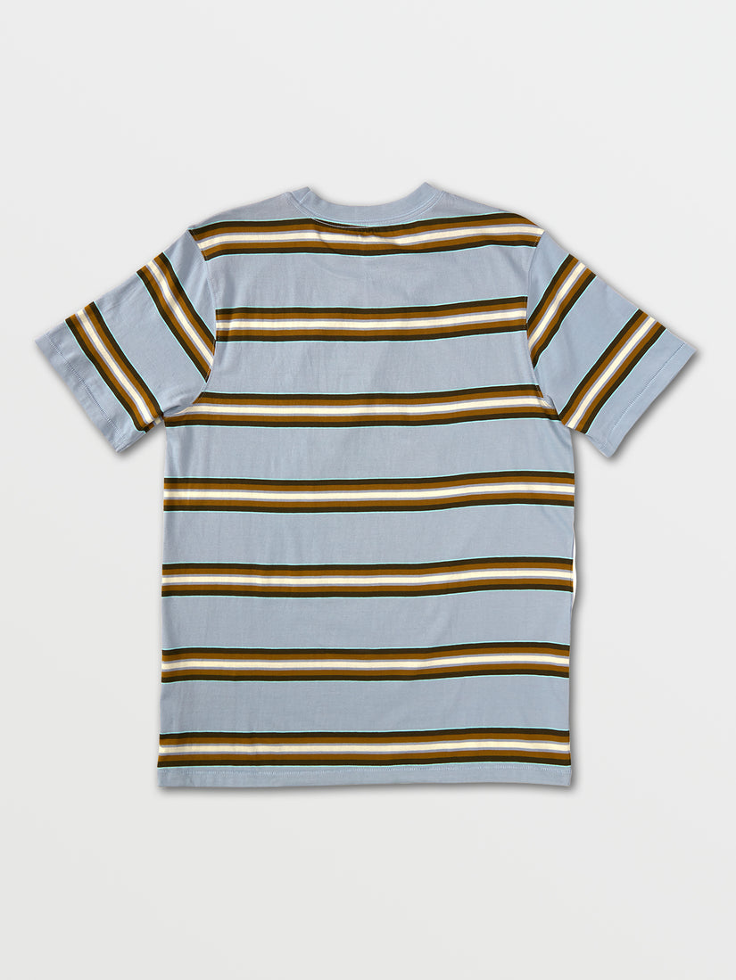 Halfax Stripe Crew Tee - Ashley Blue (A0132103_AHB) [B]