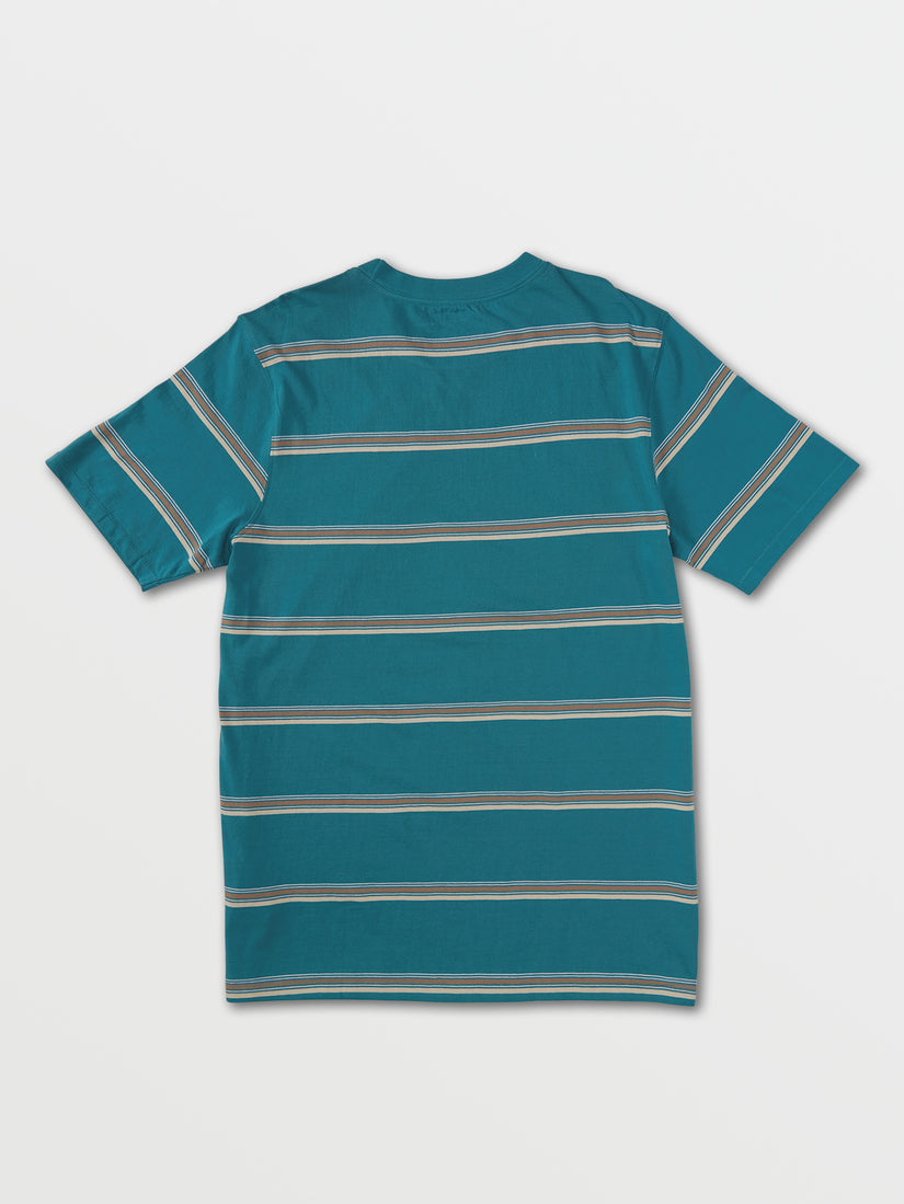 Halfax Stripe Crew Tee - Storm Blue (A0132103_SRB) [B]