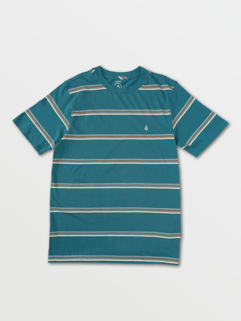 Halfax Stripe Crew Tee - Storm Blue (A0132103_SRB) [F]