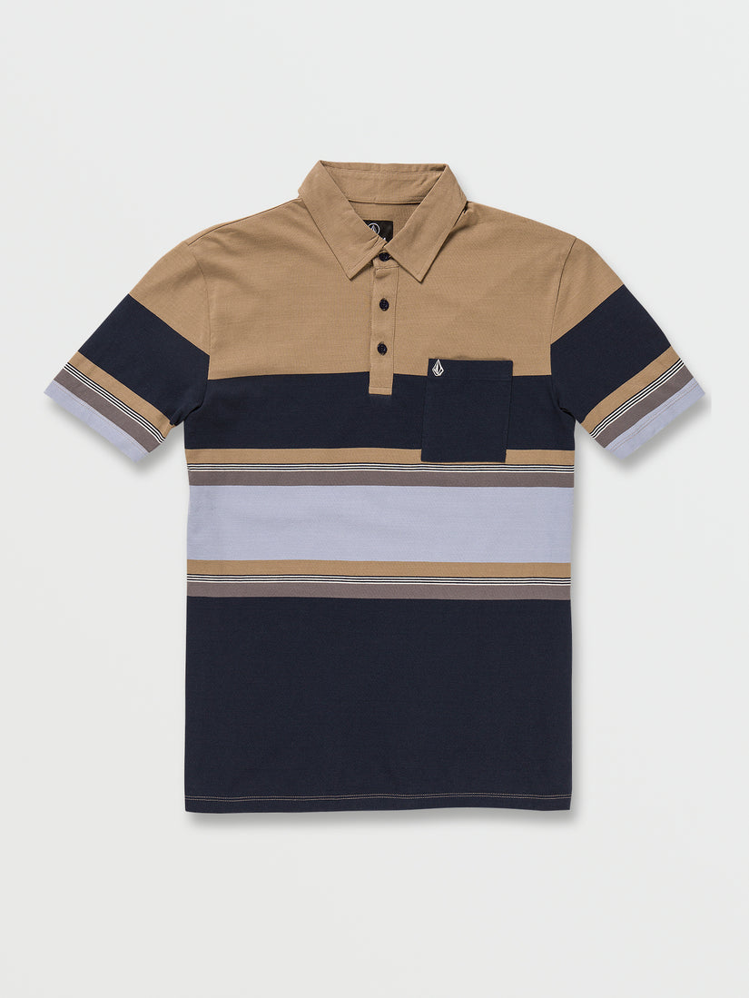 Heavy Daze Short Sleeve Polo - Dark Khaki (A0132203_DKA) [01]