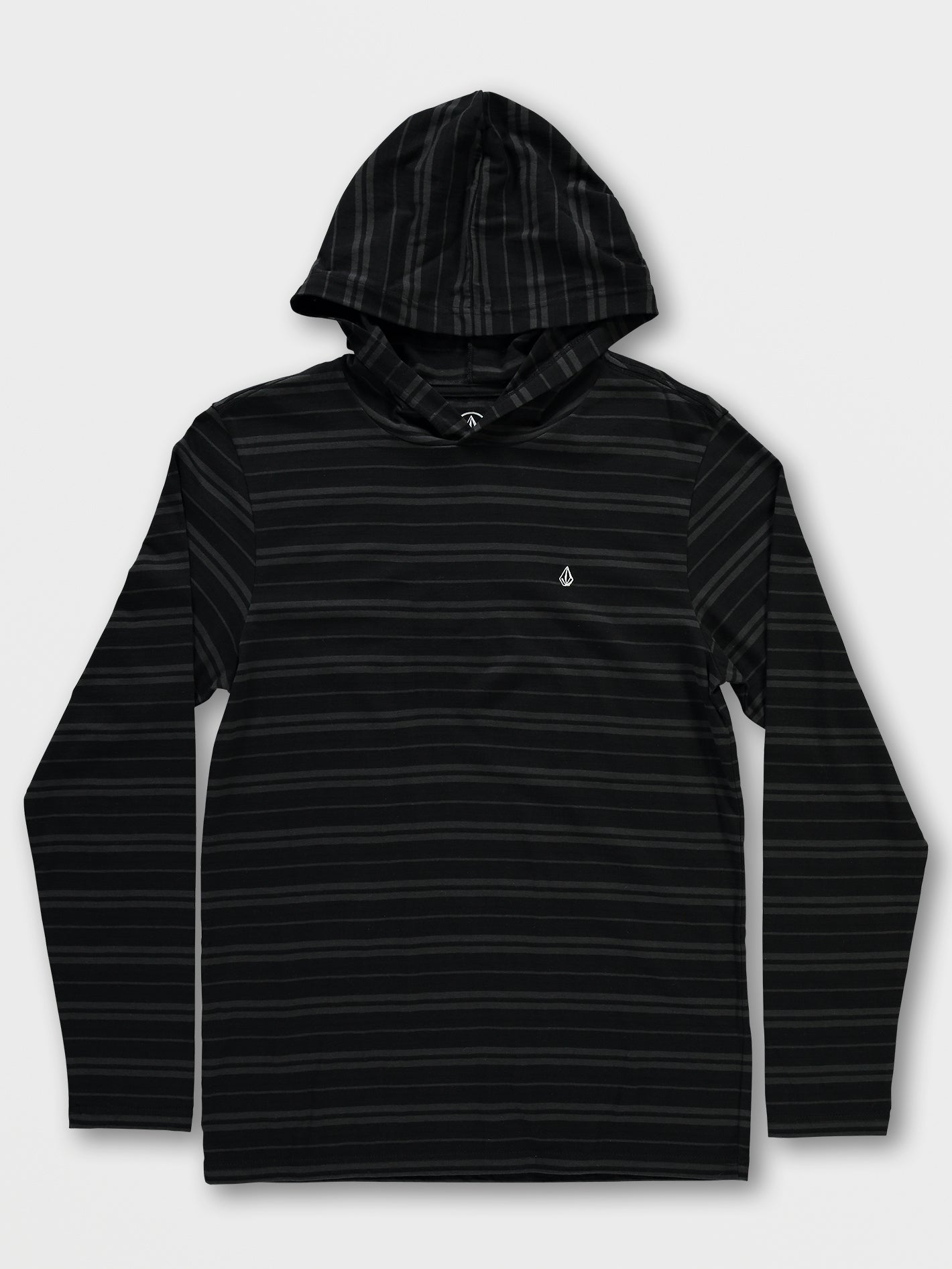 Striped hooded shirt sale