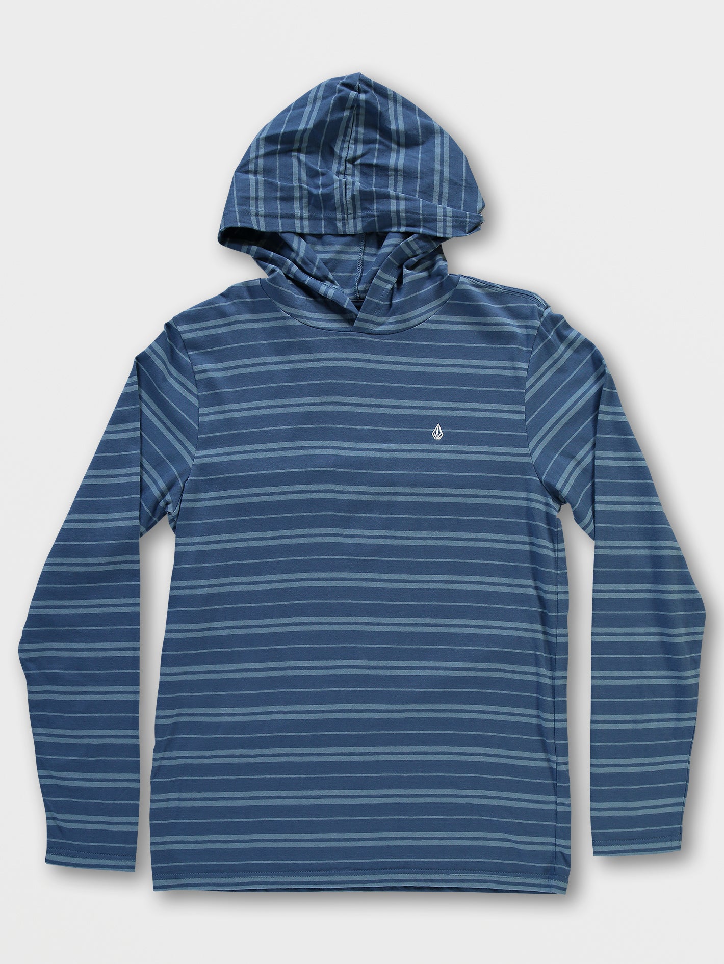 Striped sales hooded shirt