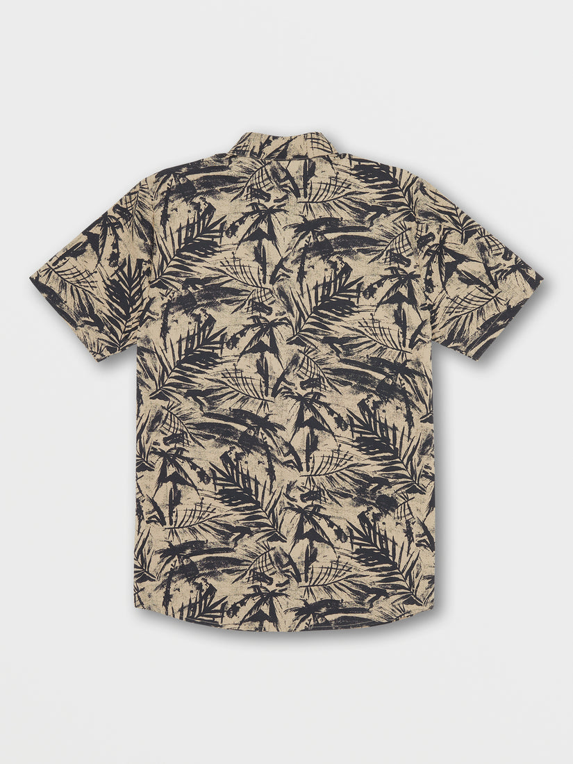 Warbler Short Sleeve Shirt - Black Floral Print