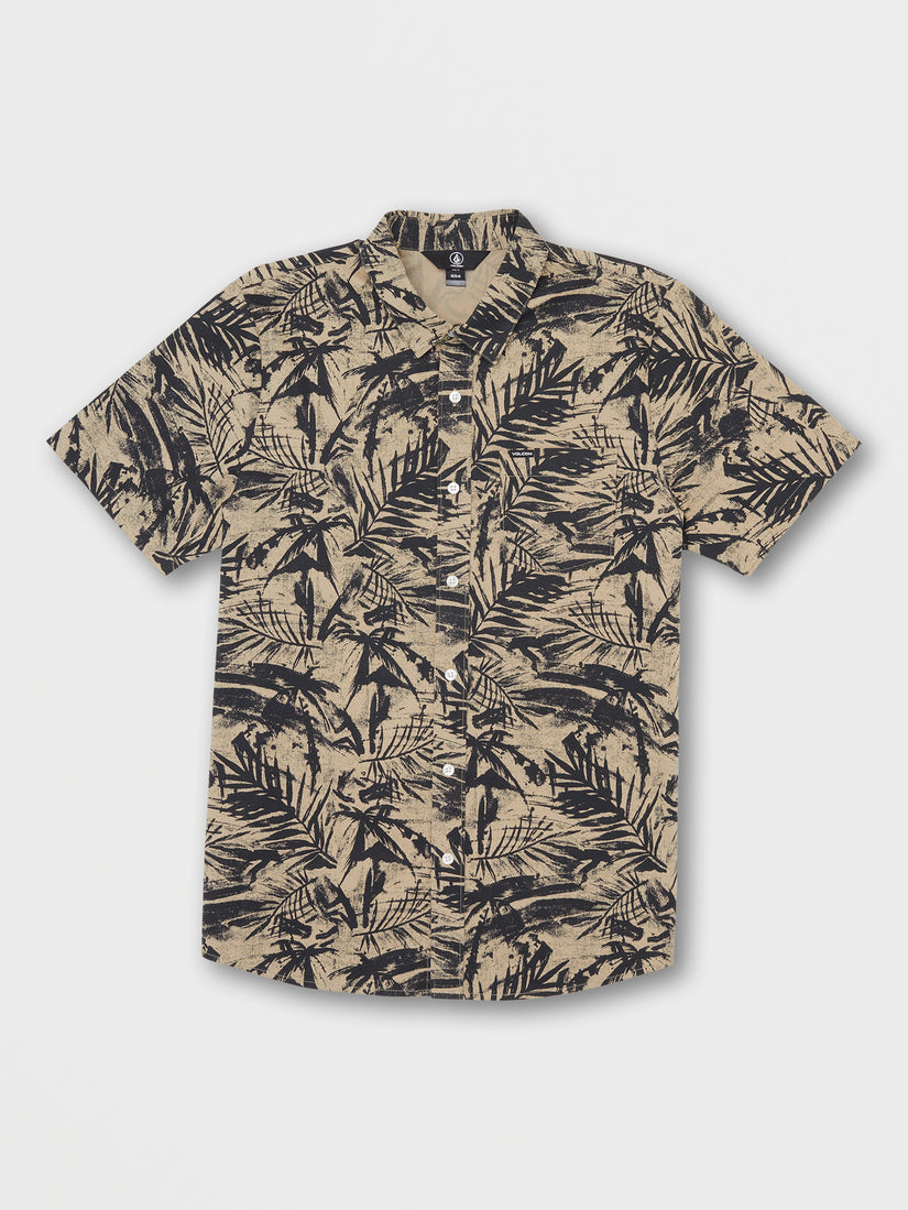 Warbler Short Sleeve Shirt - Black Floral Print