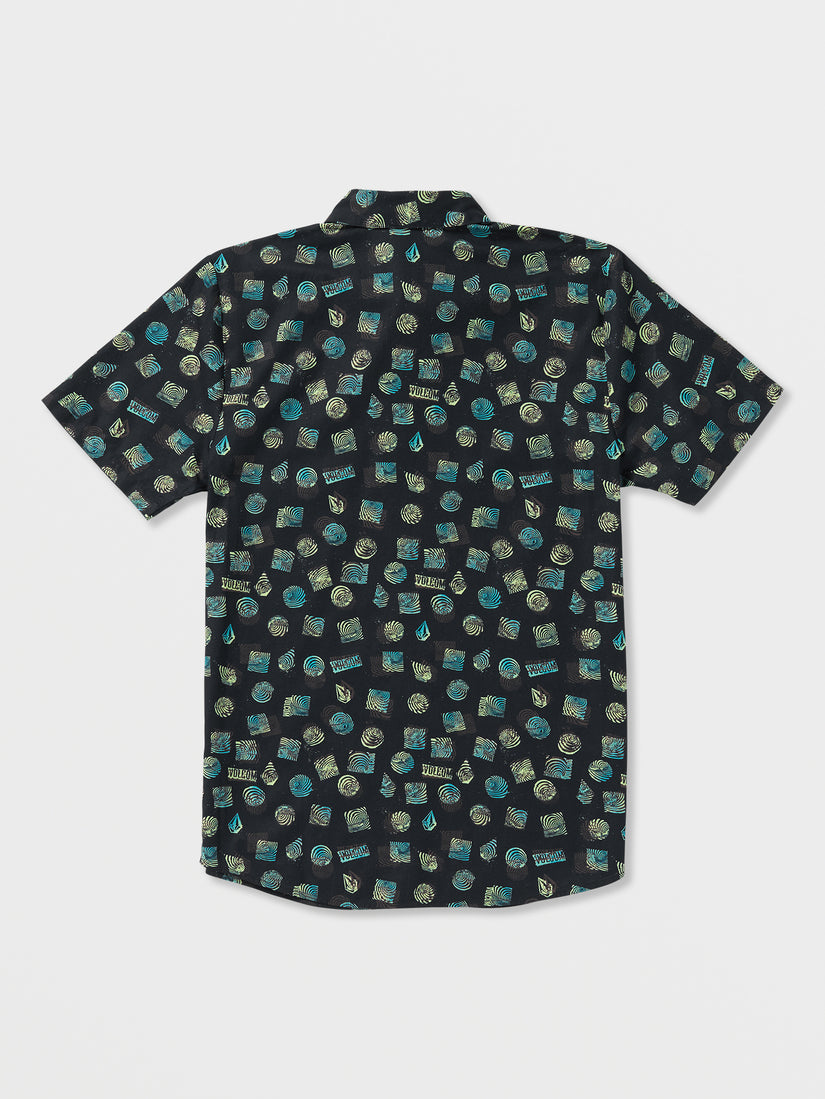 Warbler Short Sleeve Woven Shirt - Black