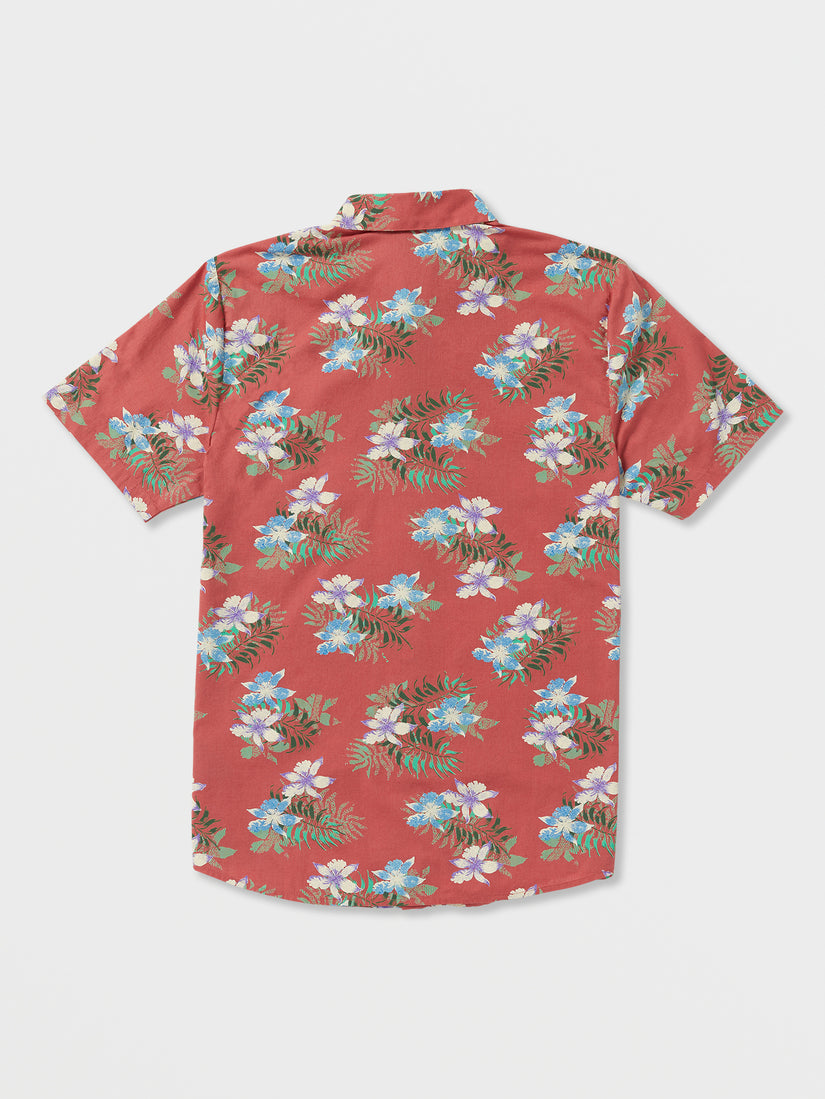 Warbler Short Sleeve Woven Shirt - Mineral Red