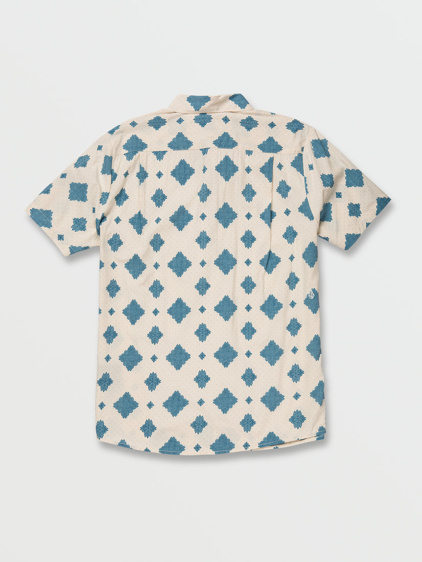 Grit Mandala Short Sleeve Shirt - Whitecap Grey