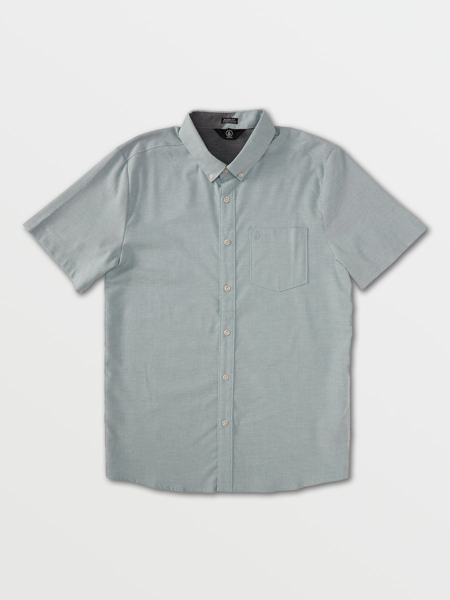 Everett Oxford Short Sleeve Shirt - Storm Blue – Volcom US
