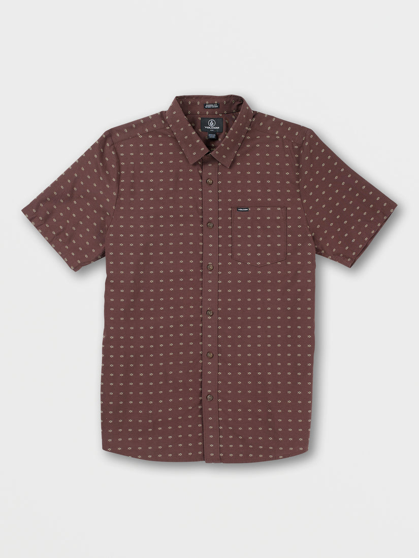 Stone Mags Short Sleeve Shirt - Mahogany (A0442203_MAH) [F]