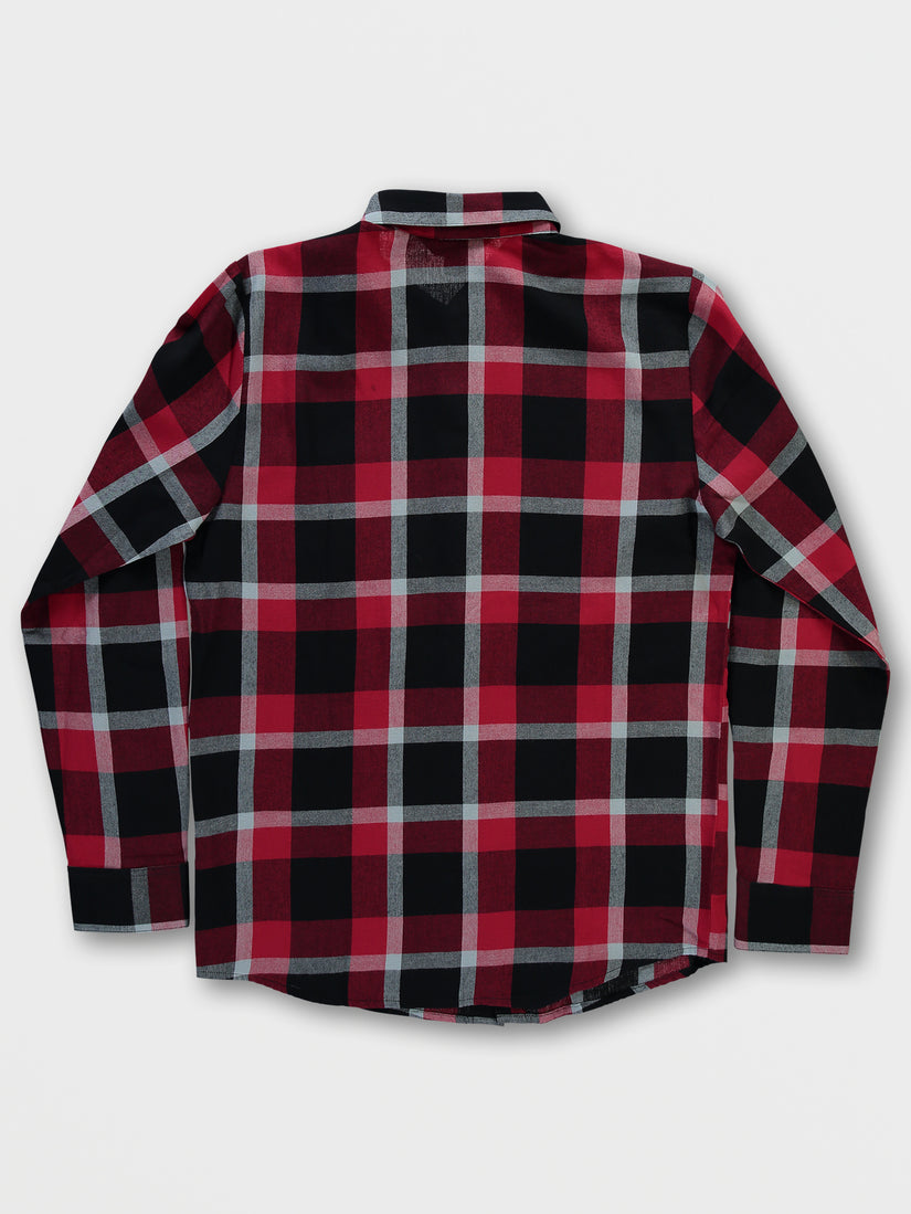 Curwin Long Sleeve Flannel - Rio Red