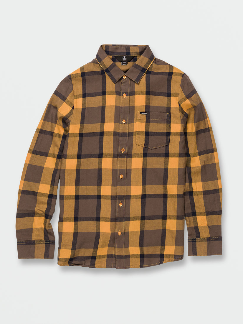 Curwin Long Sleeve Flannel - Vintage Gold