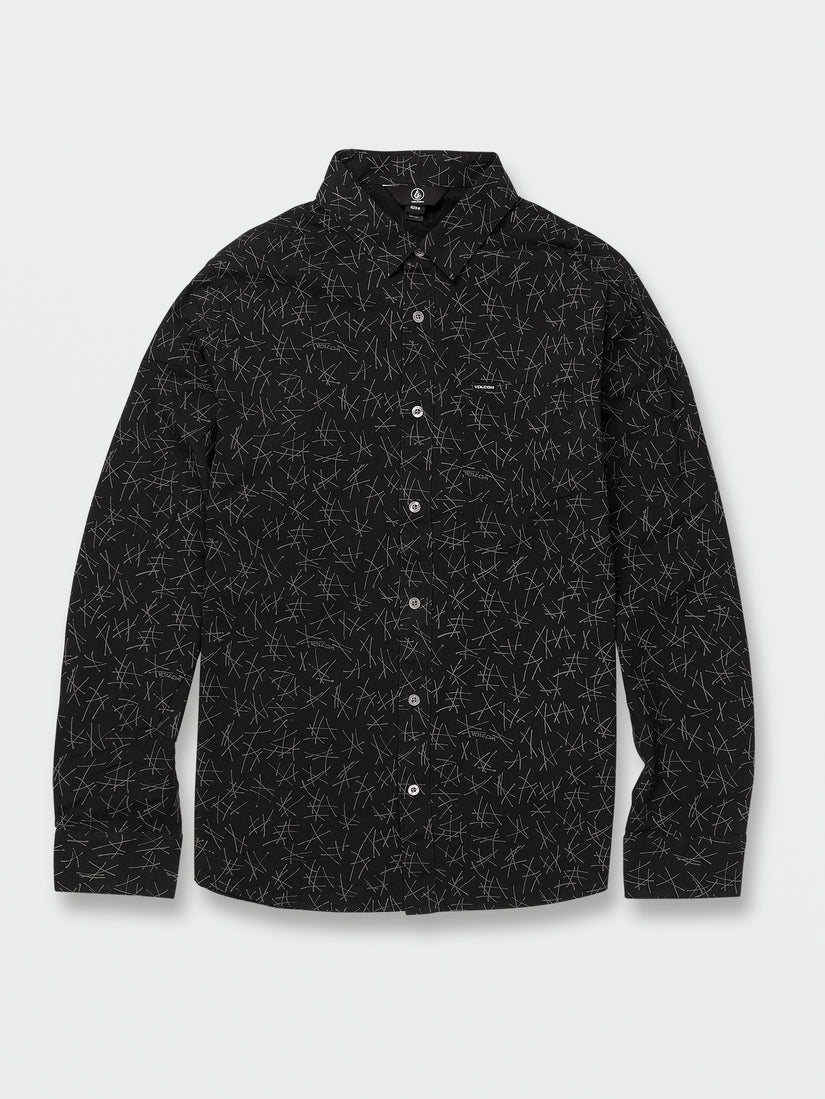 Warbler Long Sleeve Shirt - Black