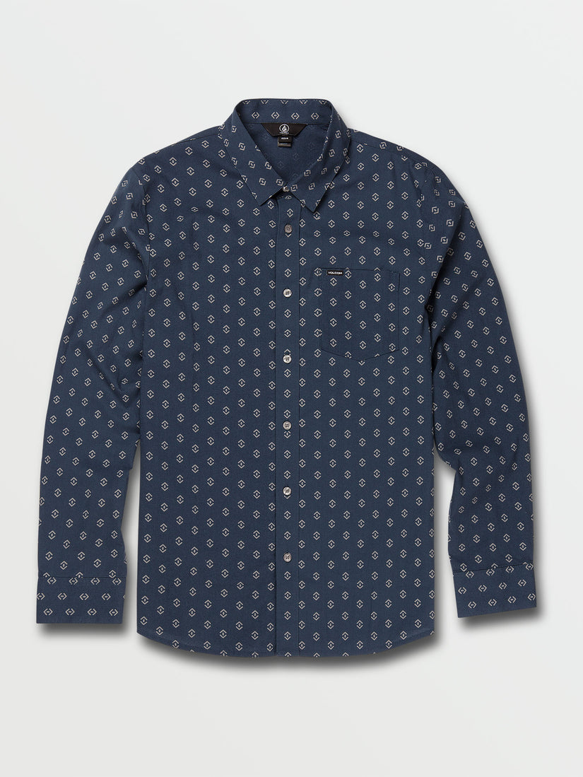 Warbler Long Sleeve Shirt - Faded Navy (A0502100_FDN) [F]