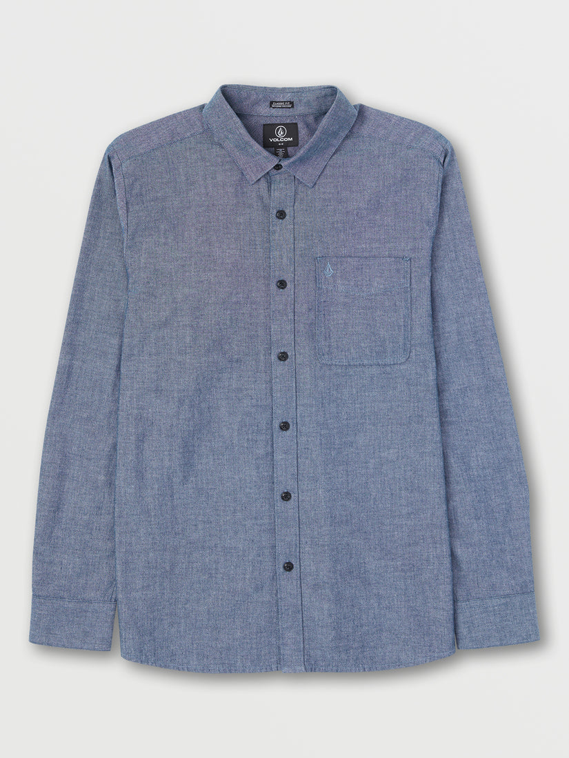 Date Knight Long Sleeve Shirt - Navy (A0532202_NVY) [01]