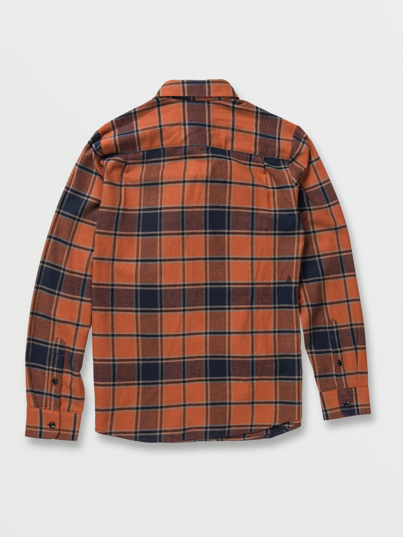 Caden Plaid Long Sleeve Flannel - Mocha (A0532203_MOC) [02]