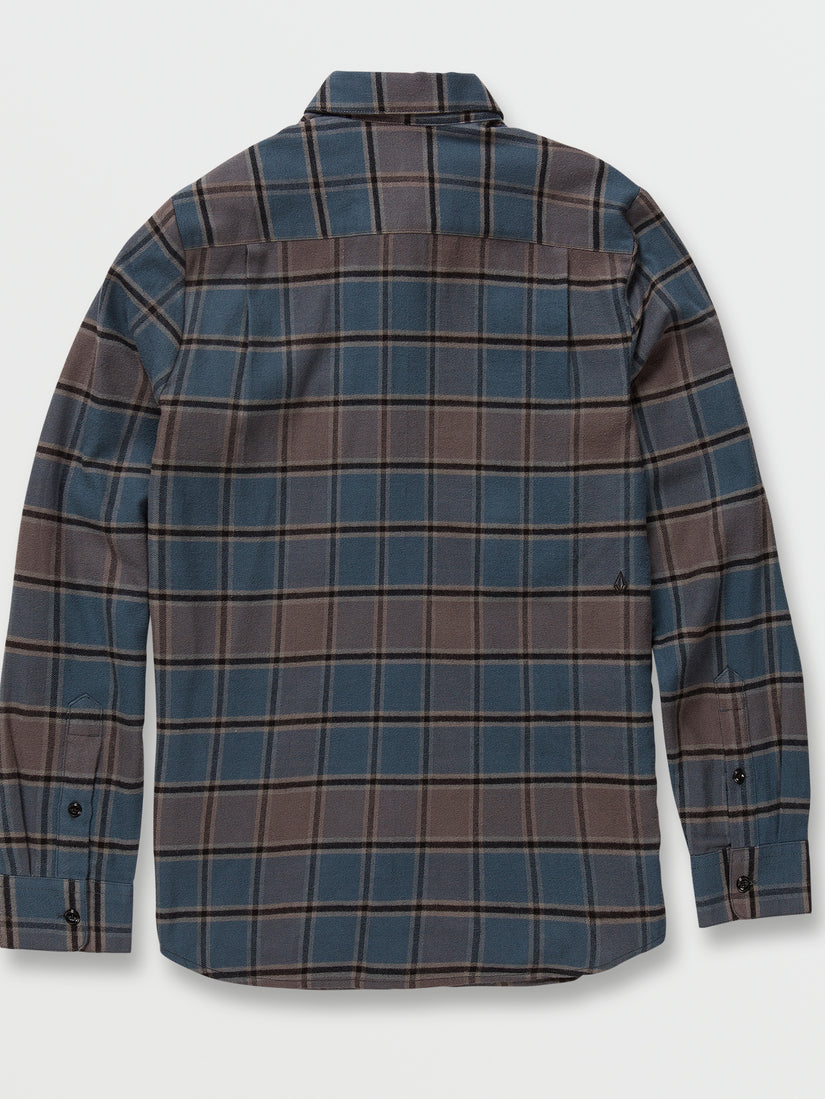 Caden Plaid Long Sleeve Flannel - Marina Blue (A0532203_MRB) [01]