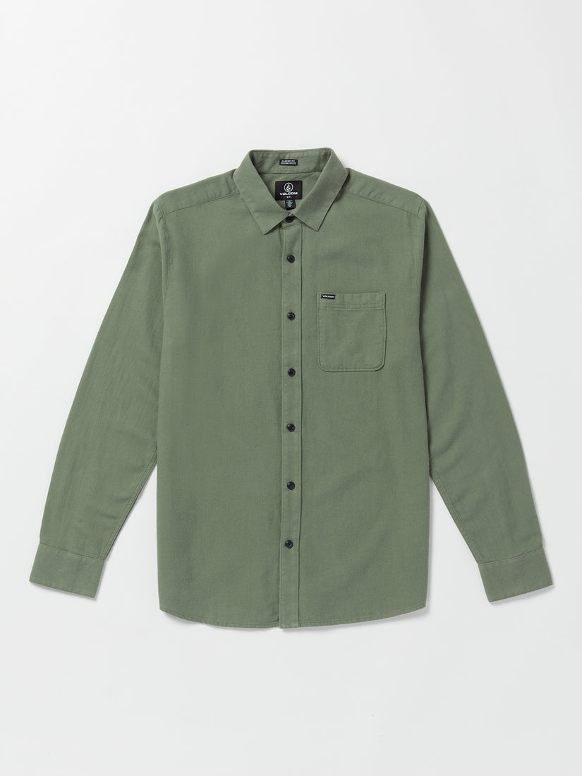 Caden Solid Long Sleeve Shirt - Agave (A0532204_AGV) [F]