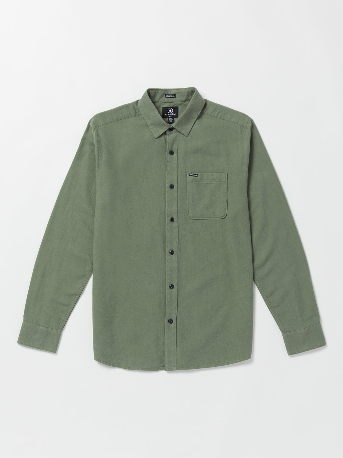 Caden Solid Long Sleeve Shirt - Agave – Volcom US