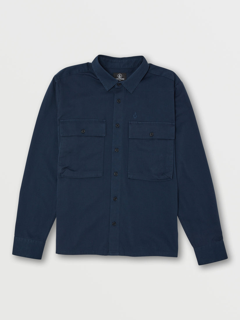 Louie Lopez Long Sleeve Work Shirt - Navy (A0532205_NVY) [03]