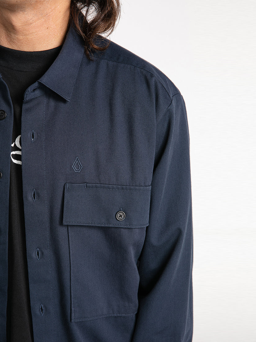 Louie Lopez Long Sleeve Work Shirt - Navy (A0532205_NVY) [21]