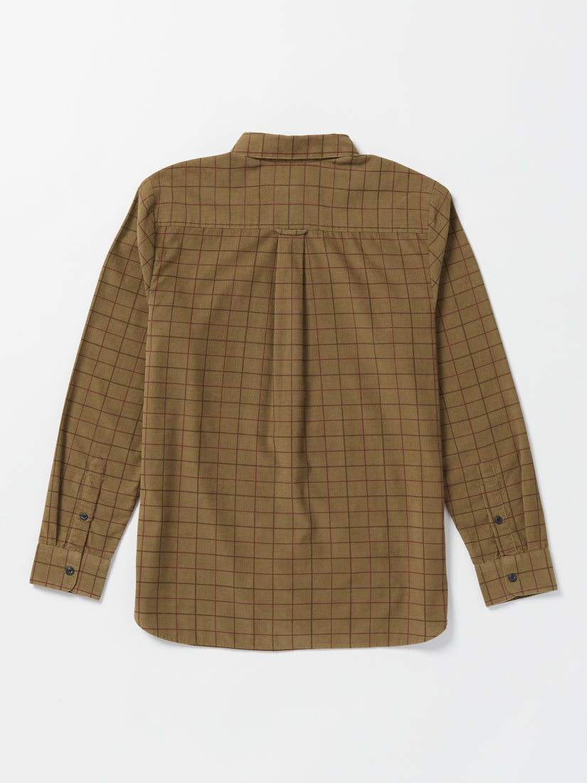 Zander Long Sleeve Shirt - Dark Khaki (A0532307_DKA) [B]