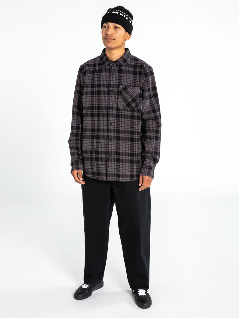 Strangelight Plaid Long Sleeve Flannel - Castlerock (A0542102_CSR) [1]