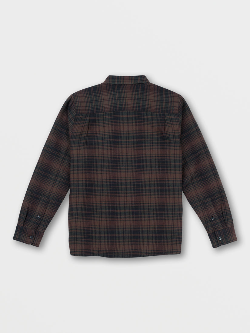 Overstoned Long Sleeve Flannel - Mahogany (A0542200_MAH) [2]