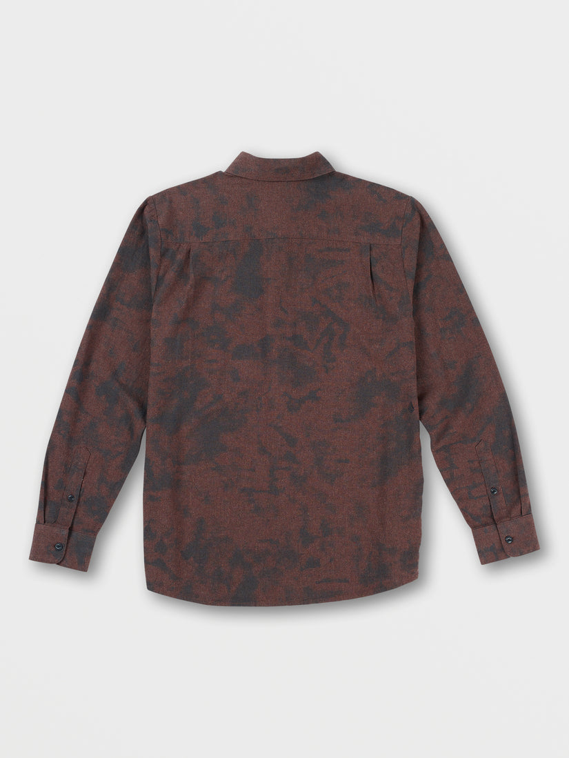 Tie Dye Long Sleeve Flannel - Mahogany (A0542202_MAH) [2]