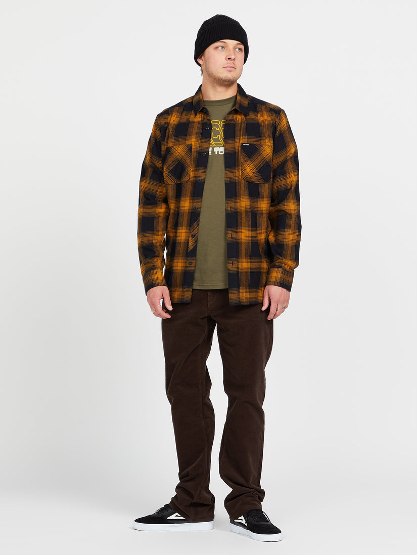 Netastone Long Sleeve Flannel - Rinsed Black (A0542203_RIB) [1]