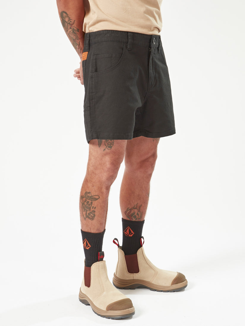 Bevel Work Shorts - Black (A0902002_BLK) [2]