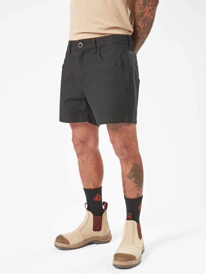 Bevel Work Shorts - Black (A0902002_BLK) [3]