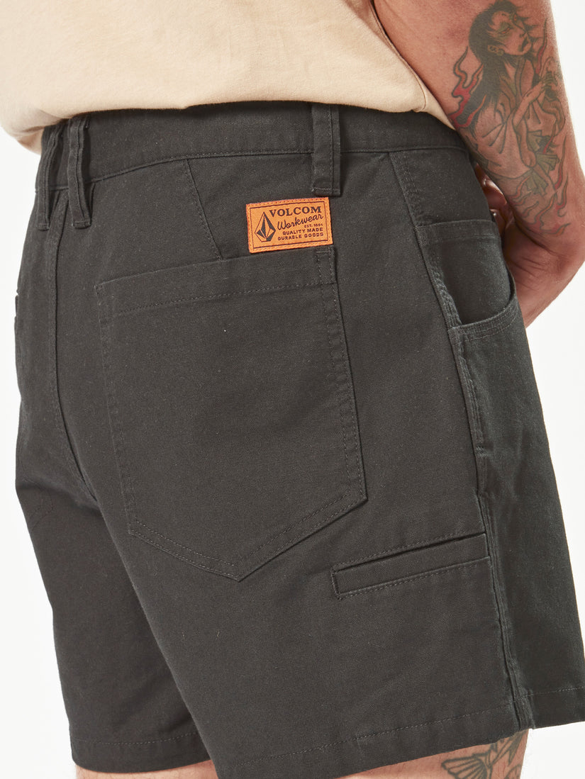 Bevel Work Shorts - Black (A0902002_BLK) [5]