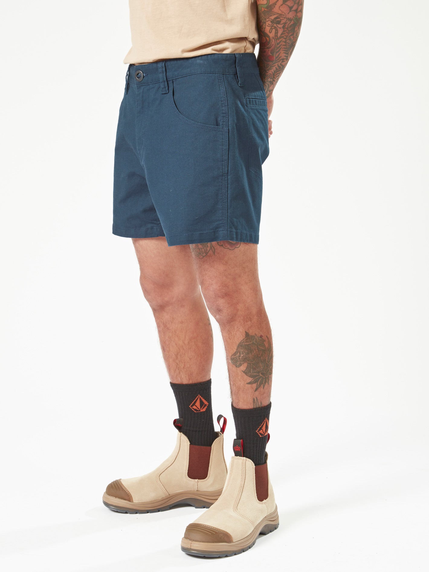 Volcom Workwear Bevel Work Shorts - Navy – Volcom US