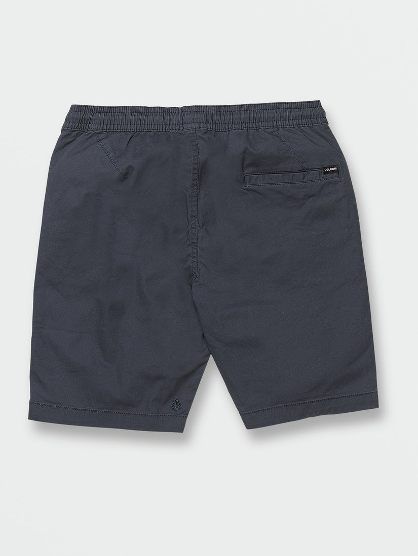 Cleaver Elastic Waist Stretch Shorts - Faded Navy