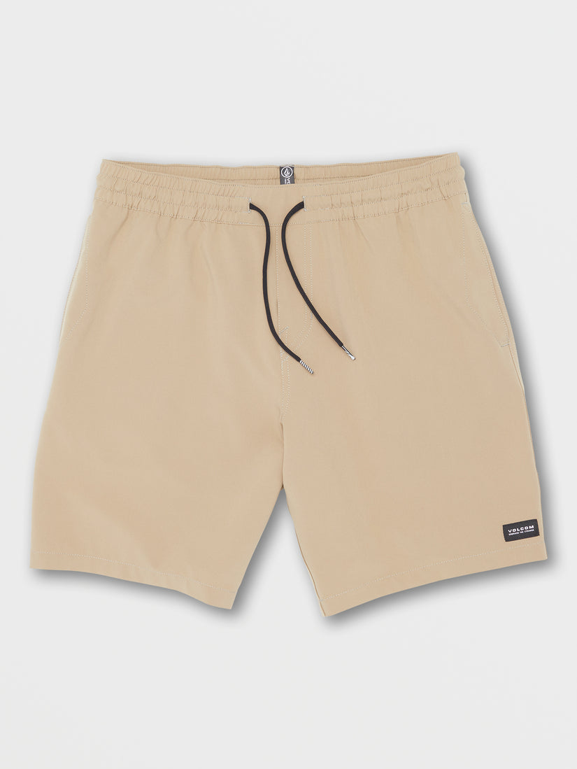 Stones Hybrid Elastic Waist Shorts - Khaki