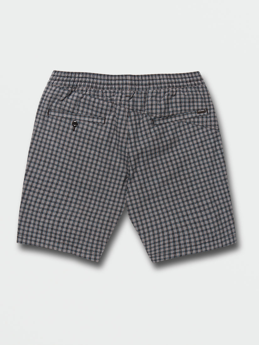 Frickin Mix Elastic Waist Shorts - Plaid (A1012200_PLD) [B]