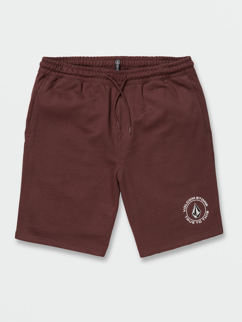 Black Friday Fleece Shorts - Mahogany (A1042200_MAH) [F]