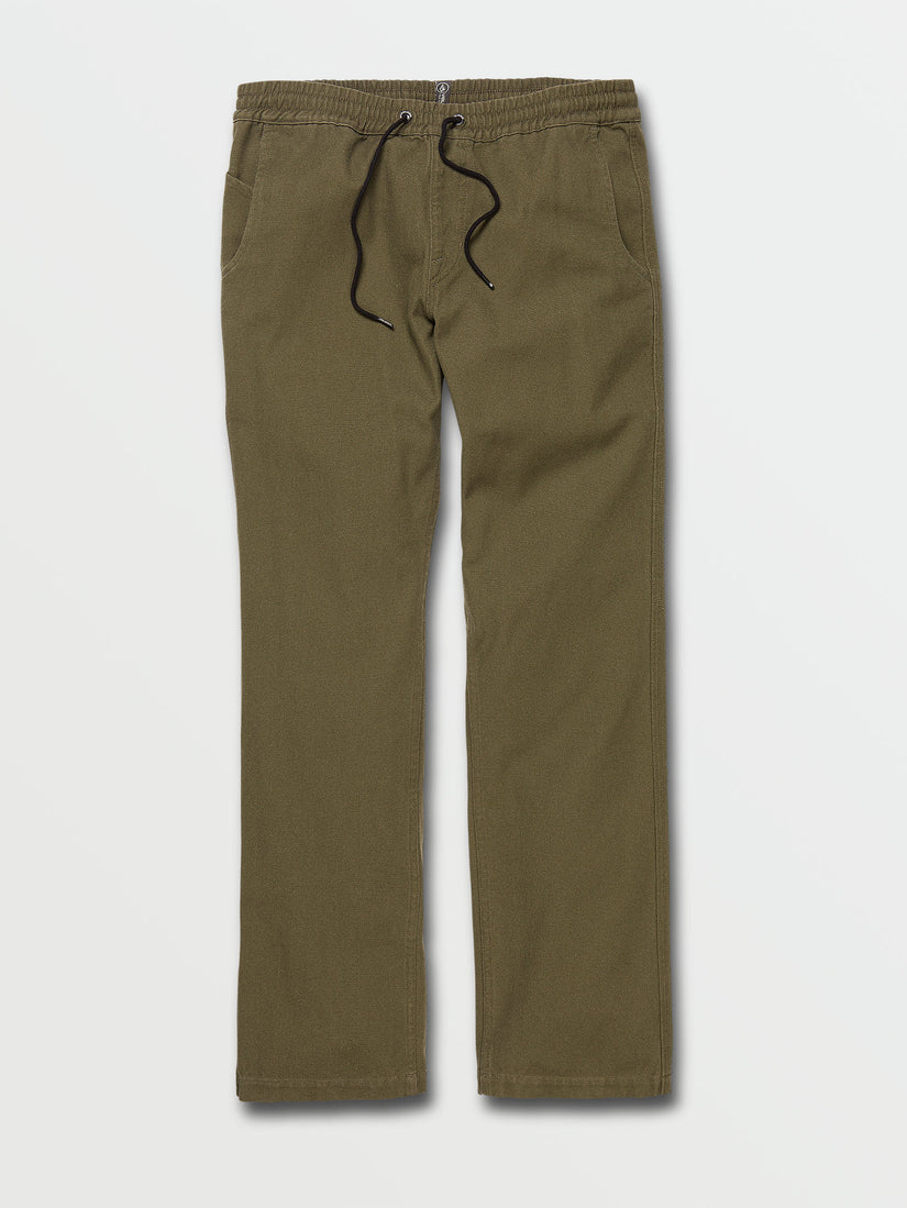 Rainer Elastic Waist Pants - Military (A1232100_MIL) [F]