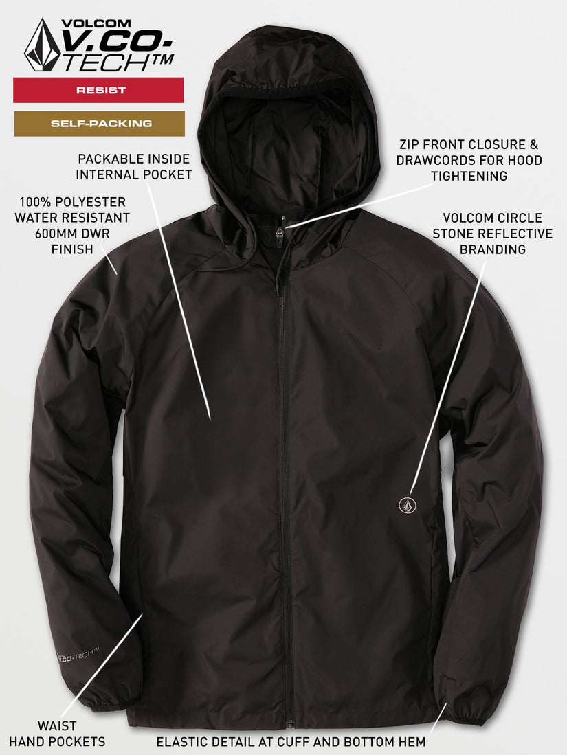 Stone Lite Jacket - Black