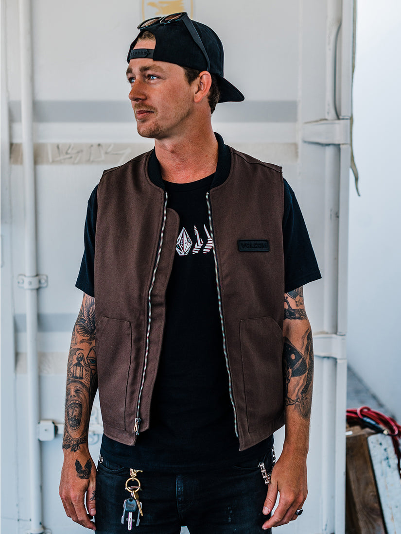 Skate Vitals Collin Provost Vest - Dark Brown