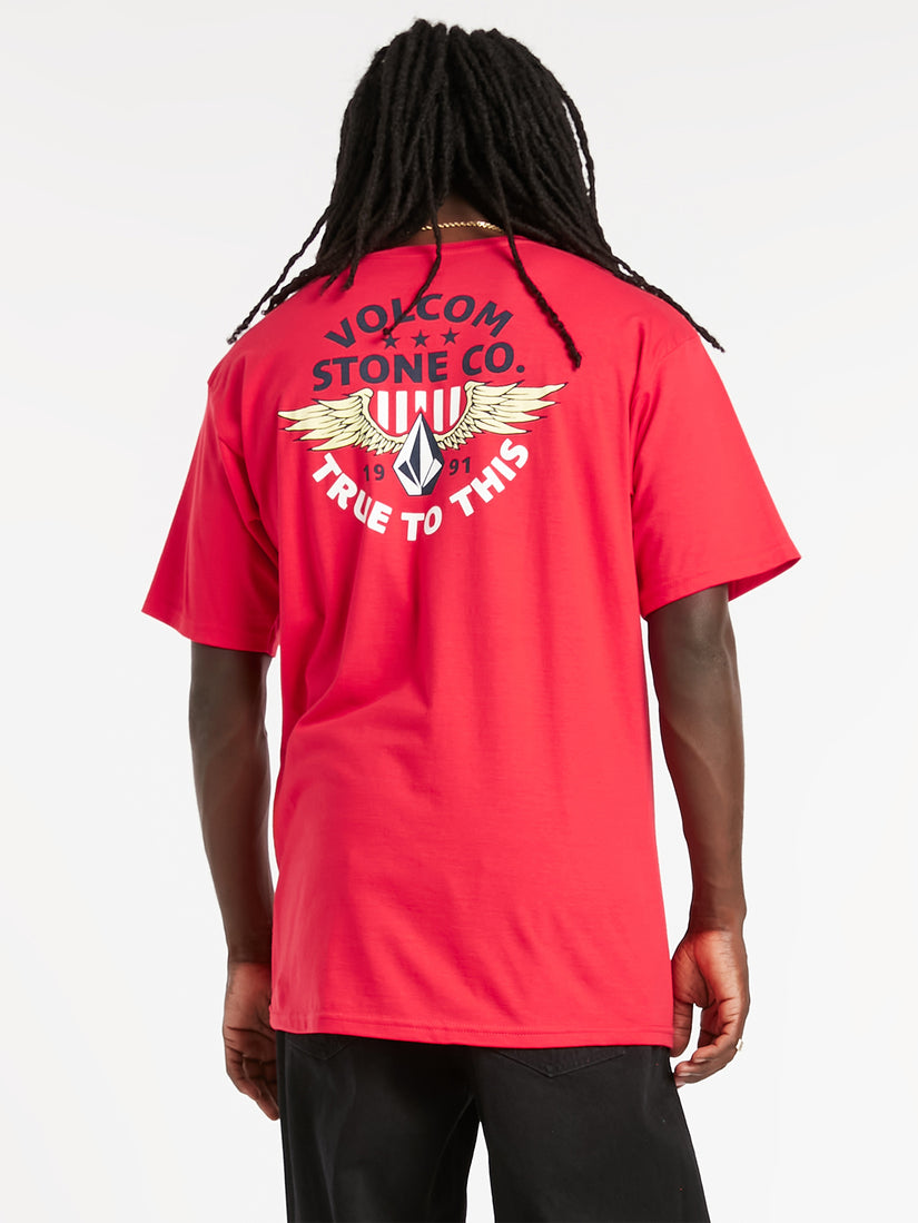 Winged Beast Short Sleeve Tee - Ribbon Red (A3522206_RNR) [19]